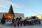 Рождество на центральной площади Великого Новгорода